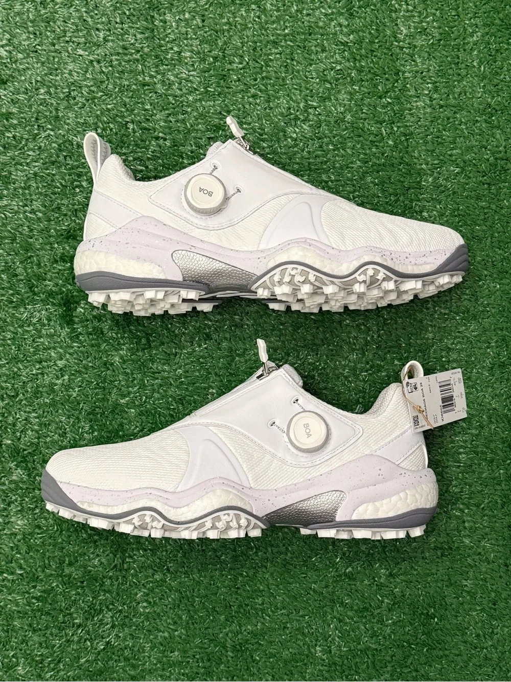 adidas Codechaos BOA 25 Golf Shoes White Gray ID8605 Men’s Size 7.5 New